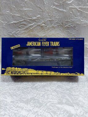 NIB Gilbert American Flyer White Sands Flatcar W/Missiles S Gauge Limited Editio